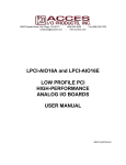 LPCI-AIO16A and LPCI-AIO16E User Manual