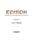 Version 5 User`s Manual - Edison the Multimedia Lab for exploring