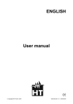 ENGLISH User manual