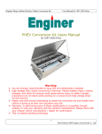 PHEV Conversion Kit Users Manual