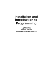 Installation and Introduction to Programming