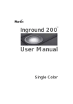 User manual, Single Color model