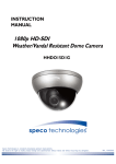 1080p HD-SDI Weather/Vandal Resistant Dome Camera