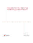 Keysight U1241B and U1242B Handheld Digital Multimeters
