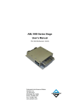 ABL1000 Series Stage User`s Manual