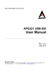 APG221 USB-IDE User Manual