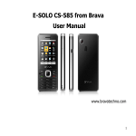 E-Solo CS-585 User Manual from brava(English)