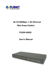 48-10/100Mbps + 4G Ethernet Web Smart Switch FGSW