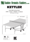 Kettler Spin 1 Indoor user manual, parts list and build instructions