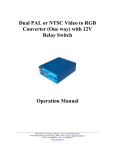 Dual PAL or NTSC Video to RGB Converter (One way)