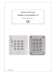 Electronic Code Locks SL2000B v1.4 and SL2000S1K v1.3