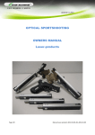 User manual, Laser-products