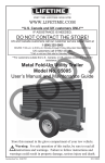 Metal Fold-Up Utility Trailer Model No. 65005 User`s Manual and