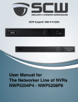 User Manual for The Networker Line of NVRs NWP5204P4