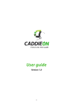 CaddieON user guide for Android