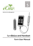 farmBolus and Handset User`s Manual