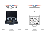 ITK-1 Test Kit User`s Manual