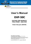 User`s Manual EHP-50C - Advanced Test Equipment Rentals