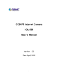 CCD PT Internet Camera ICA-501 User`s Manual