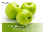 Food Handler Training - Online Presentation