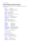 Festival Speech Synthesis System: