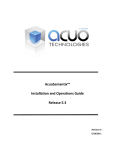 AcuoSemantix Installation and Operations Guide