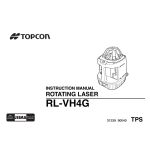 Topcon RL-VH4G User Manual - Lasco Laser and Instrument