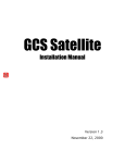 GCS Satellite Hardware Manual