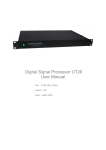 Digital Signal Processor UT26 User Manual