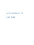 User Guide - Active@ Undelete For Windows