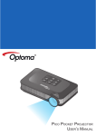 PICO POCKET PROJECTOR USER`S MANUAL