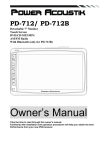 Owner`s Manual - Power Acoustik
