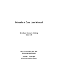 Behavioral Core User Manual