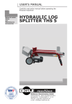 HYDRAULIC LOG SPLITTER THS 5