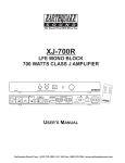 XJ-700R Manual