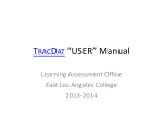 TracDat “USER” Manual - East Los Angeles College