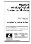 Analog-Digital Converter Module User`s Manual