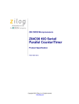 Z84C90 KIO Serial/Parallel Counter/Timer Product Specification