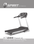 XT285 Treadmill Owner`s Manual
