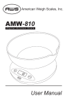AMW-810-2k - (2kg x 1.0g) - User Manual