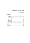 User Manual for M8 - Indico