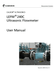 LEFM 240C Ultrasonic Flowmeter User Manual