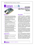 RHD2000 USB/FPGA Interface: Rhythm