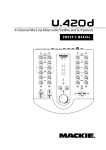 U.420d 4-Channel Mic/Line Mixer with FireWire and DJ Features