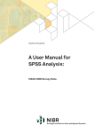 A User Manual for SPSS Analysis