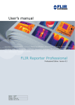 User`s manual FLIR Reporter Professional