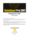 SolaSpot Pro CMY User Manual