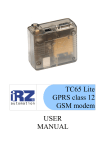 TC65 Lite GPRS class 12 GSM modem USER MANUAL