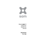 Model sam-12 Ultrasonic Diathermy Device Directions