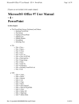 Microsoft® Office 97 User Manual - 4 - PowerPoint